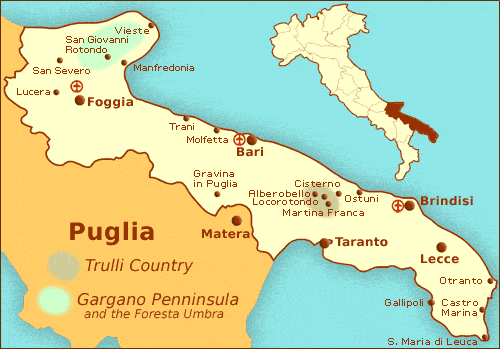 Puglia map