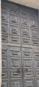 Purgatory church door