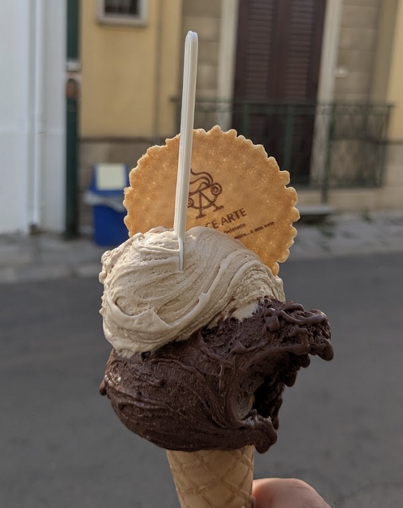 Dolce Arte gelato cone from Cutrofiano